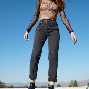 BDG Mom Jeans Washed Black